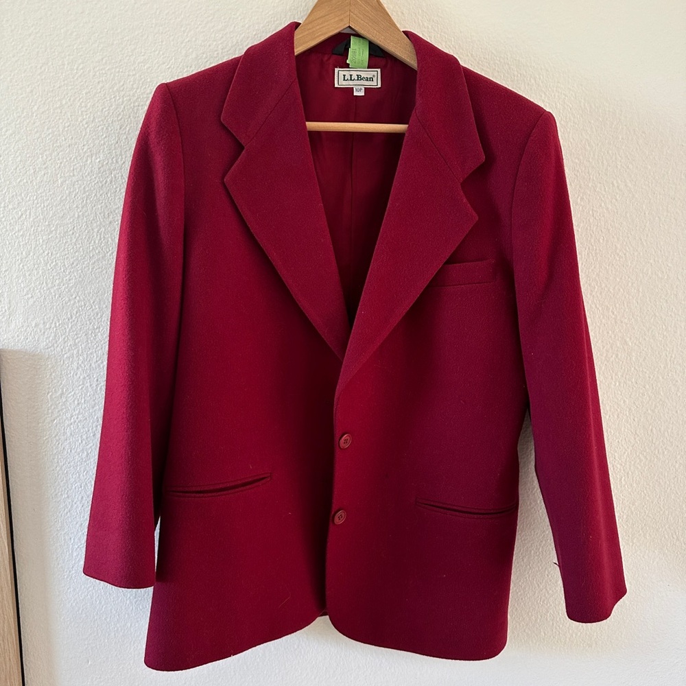 L.L. Bean Red Blazer